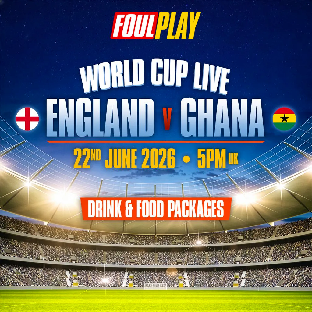 England Vs Ghana World Cup 22nd June London at Duo Clapham