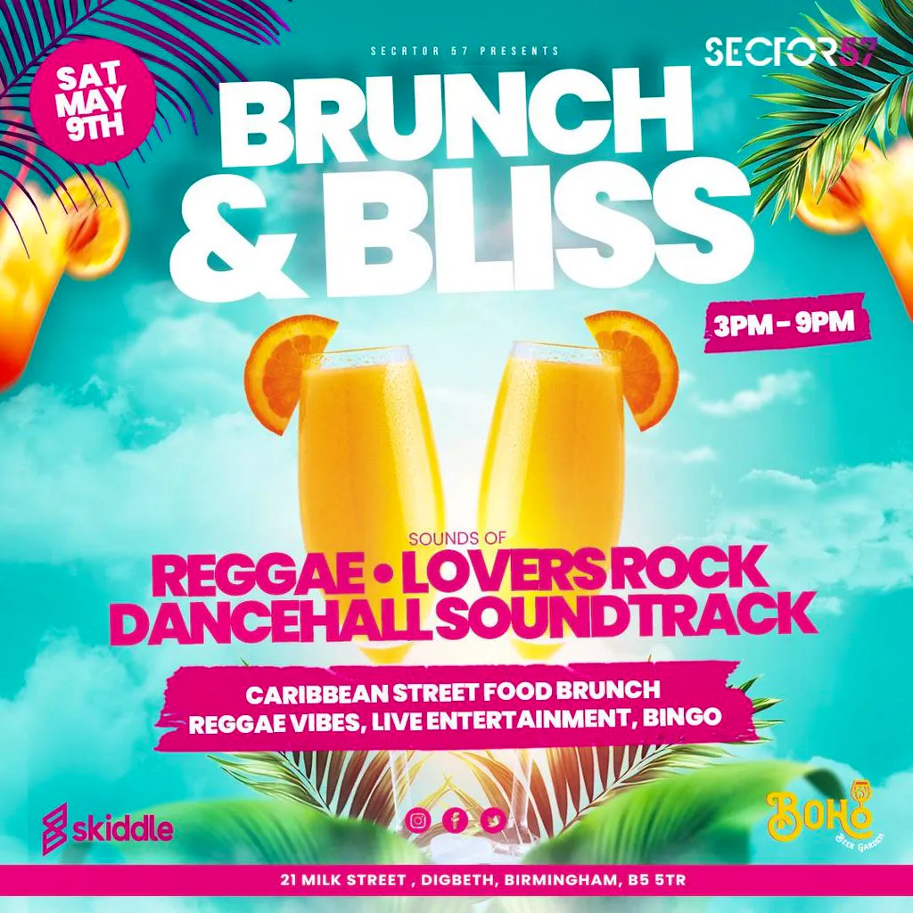 Brunch & Bliss Birmingham The Ultimate Reggae Brunch Party at Sector 57