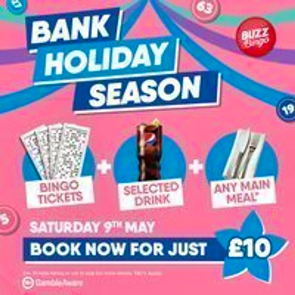 Bank Holiday Season - Buzz Bingo Irvine 09/05 at Buzz Bingo Irvine