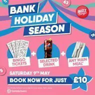 Bank Holiday Season - Buzz Bingo Irvine 09/05 at Buzz Bingo Irvine