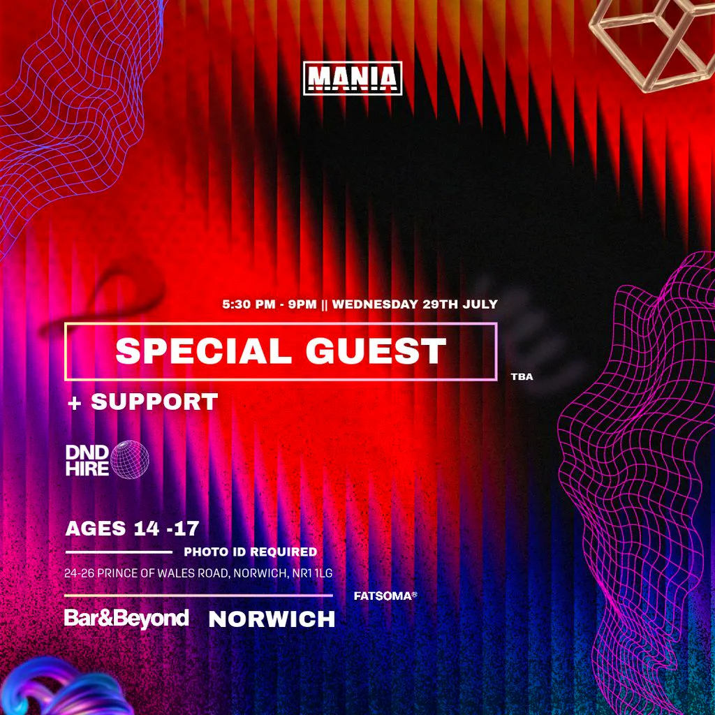 Mania U18: NORWICH + Special guest at Bar And Beyond Norwich
