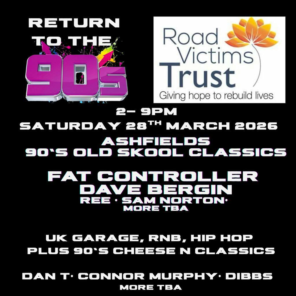Return to The 90's For The Roads Victims Trust at Ride Leisure