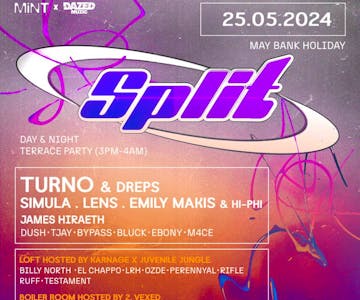Split: Mint Warehouse Terrace Party (Leeds)