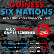 GUINNESS SIX NATIONS at FAIRFIELD SOCIAL CLUB at Fairfield Social Club