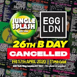cancelled - Jungle Splash Free Birthday Party Tickets | Egg London London  | Fri 7th August 2020 Lineup