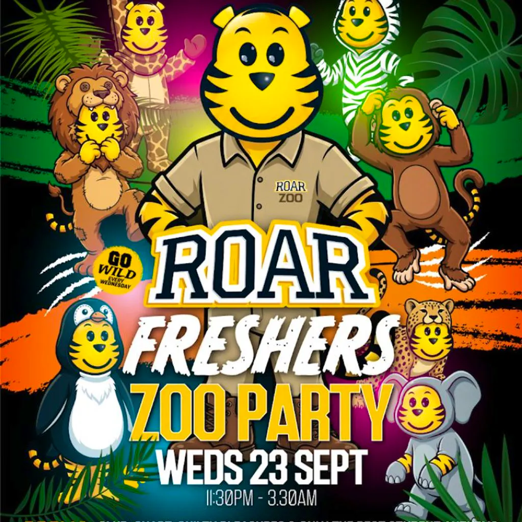 ROAR - Zoo Party at Sheffield Student Union