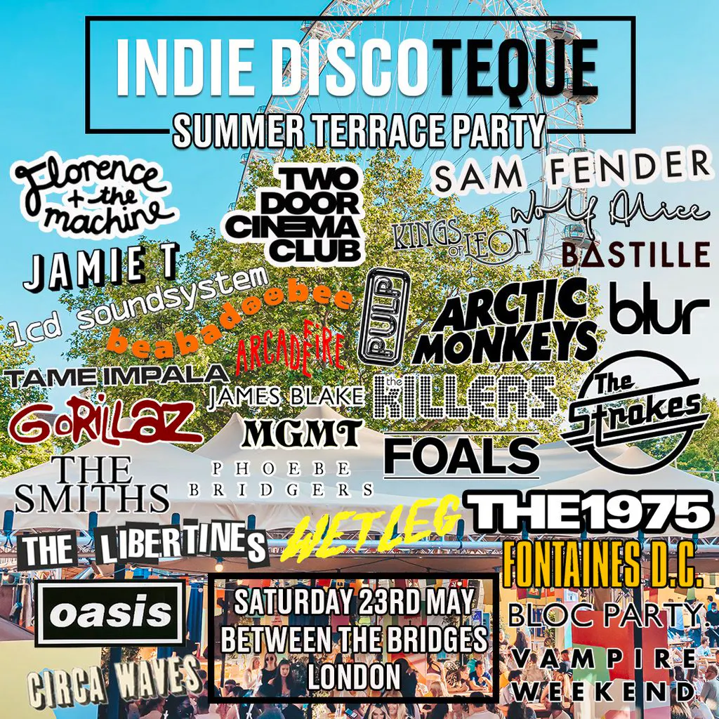 Indie Discoteque Summer Party (London) at Between The Bridges
