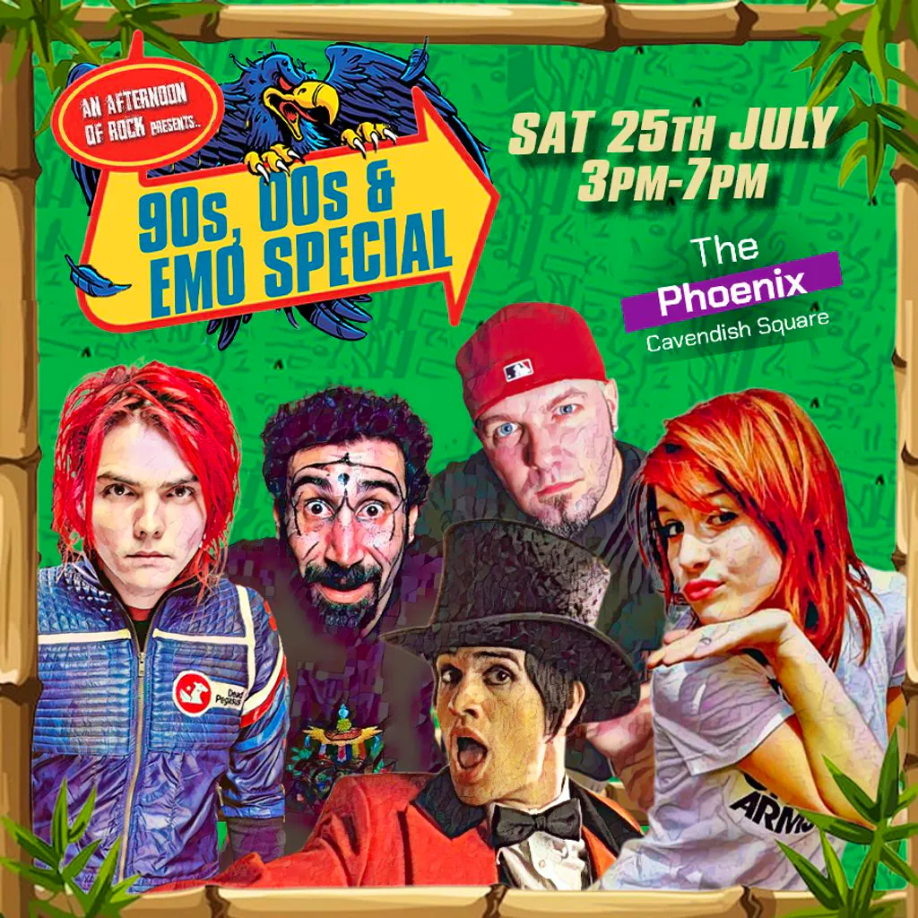 An Afternoon of Rock: 90s, 00s & Emo Daytime Special (3pm-7pm) at The Phoenix