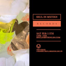 Venue: Soul in Motion Records | The Volks Nightclub Brighton  | Sat 11th February 2023