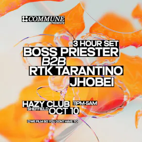 Commune Presents: Boss Priester b2b RTK Tarantino - 3 Hour Set