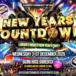 New Years Countdown - Londons Biggest New Years Party Ever