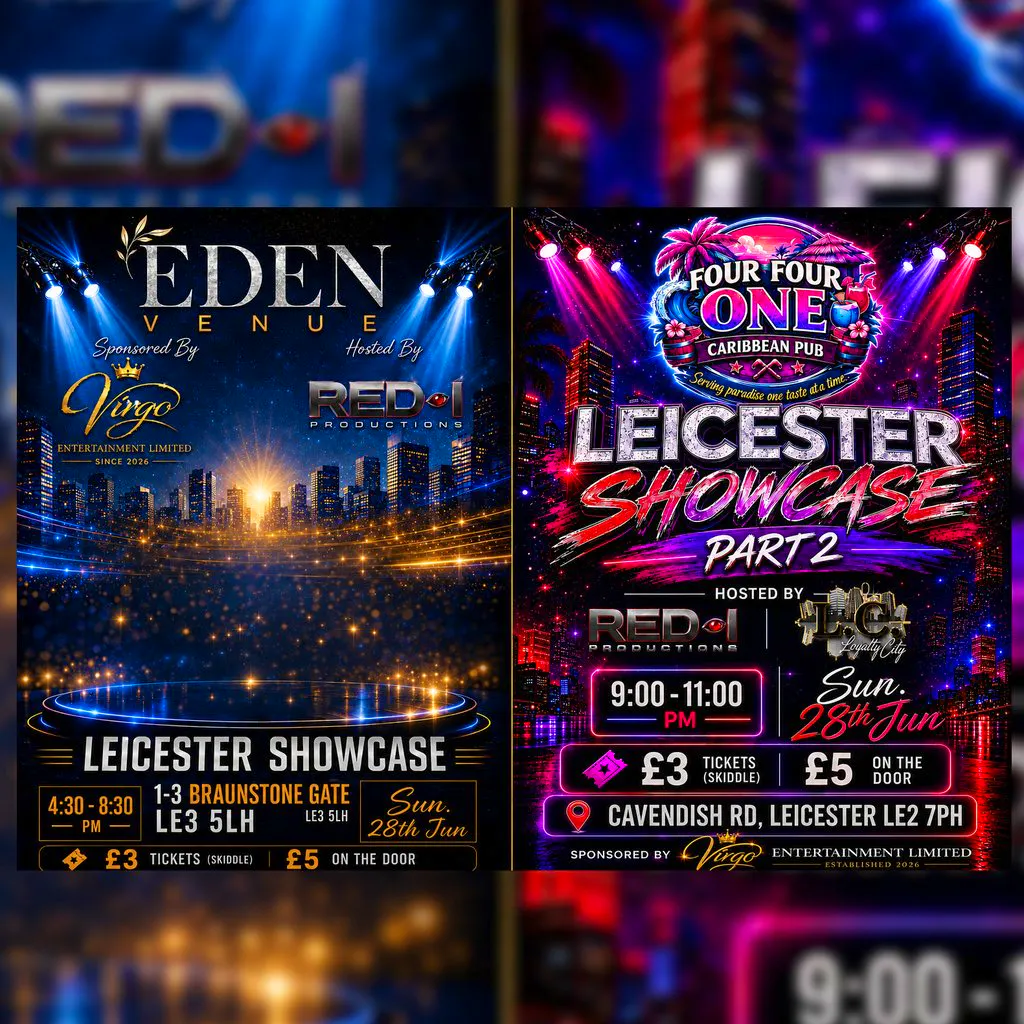 Reds Leicester Showcase Part 1 & 2 at Eden Venue