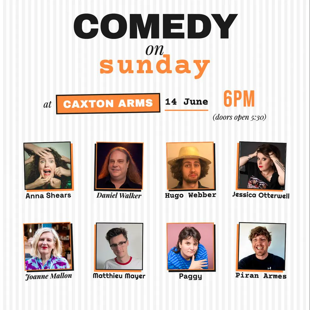 Comedy on Sunday at The Caxton Arms
