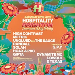 Out of Bounds presents Hospitality @ Central Park Tickets | Central Park Brighton  | Sat 22nd June 2024 Lineup
