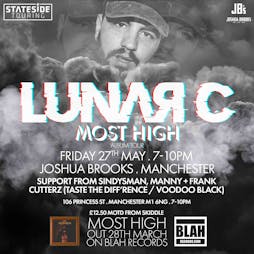 Lunar C | Most High Album Tour Tickets | Joshua Brooks Manchester  | Fri 27th May 2022 Lineup