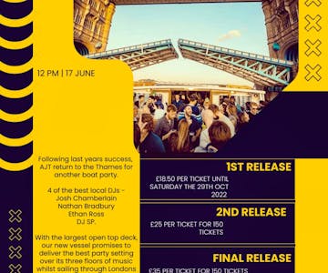 AJT boat party - 17th June 2023