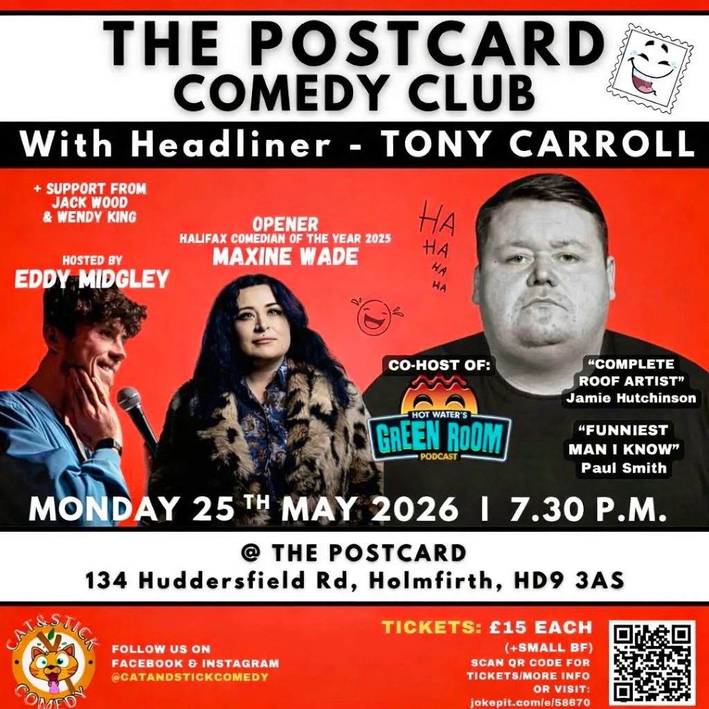 Tony Carroll @ The PostCard Holmfirth at The Postcard Inn Holmfirth