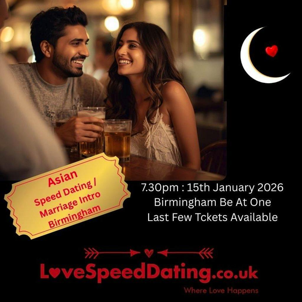 Asian Marriage Introduction Speed Dating Singles Birmingham at Be At One Birmingham