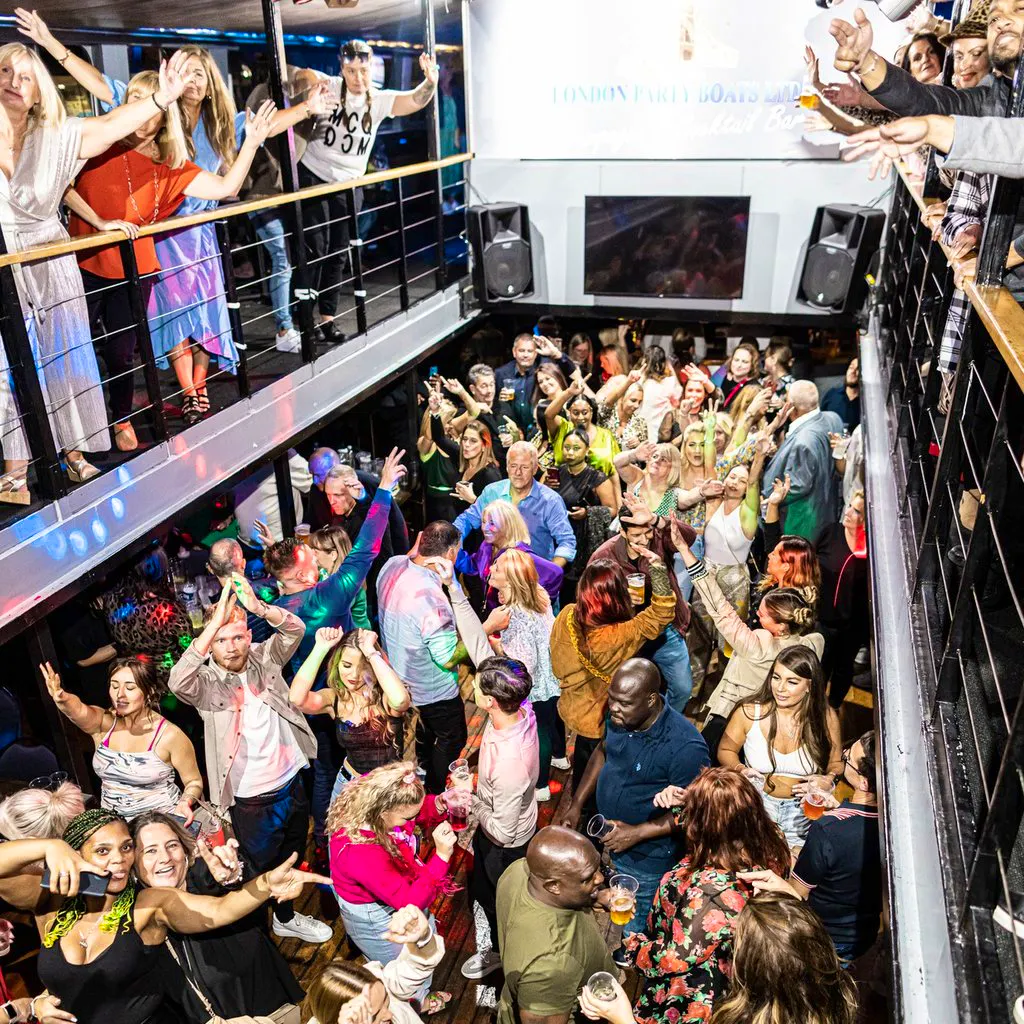 BACK IN TIME Summer Boat Party at Blackfriars Pier Victoria Embankment