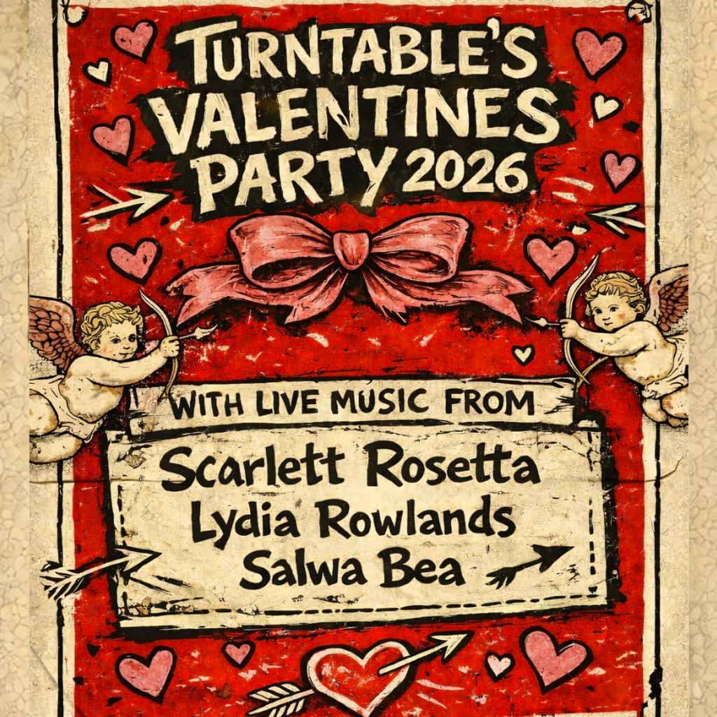 Turntables Valentines Party 2026 at The Jacaranda Club