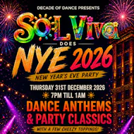 Sol Viva does New Year's Eve 26 at Ramsbottom Civic Hall