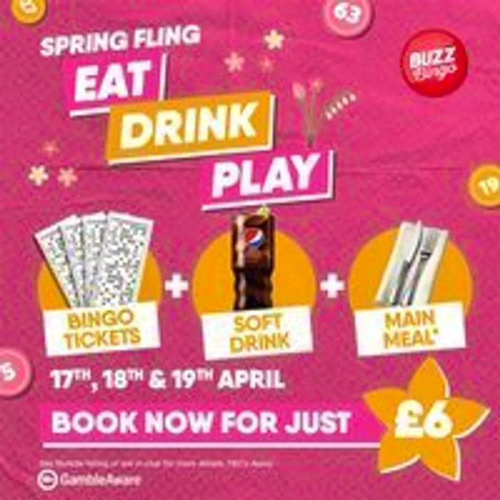 Spring Fling Tickets - Buzz Bingo South Shields 19/04 at Buzz Bingo South Shields