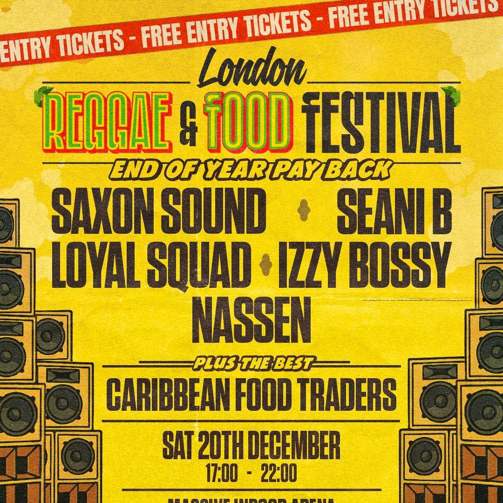 London Reggae and Food Festival: End of Year Pay Back at Freight Brixton