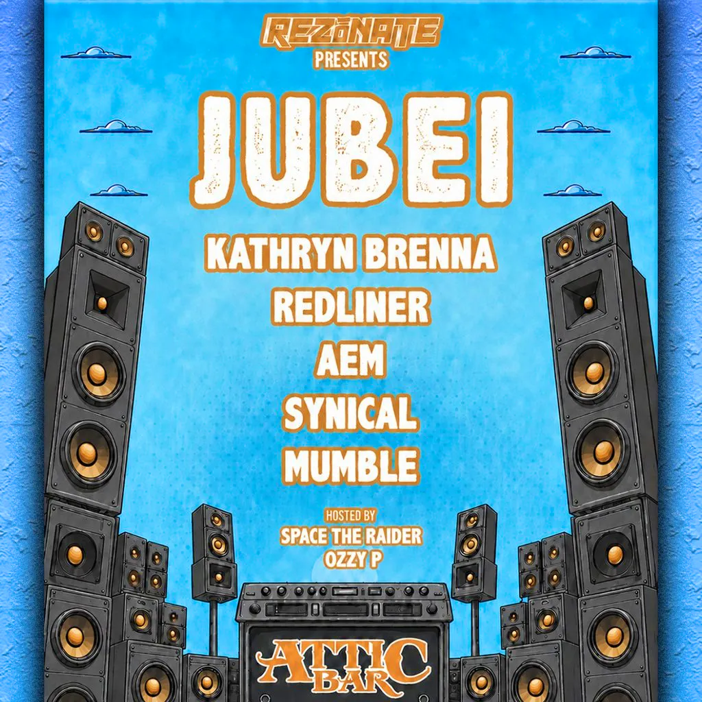 Rezonate presents: Jubei + more at The Full Moon And Attic Bar