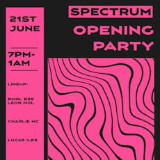 Spectrum Opening Party at Unit 21 Bar 