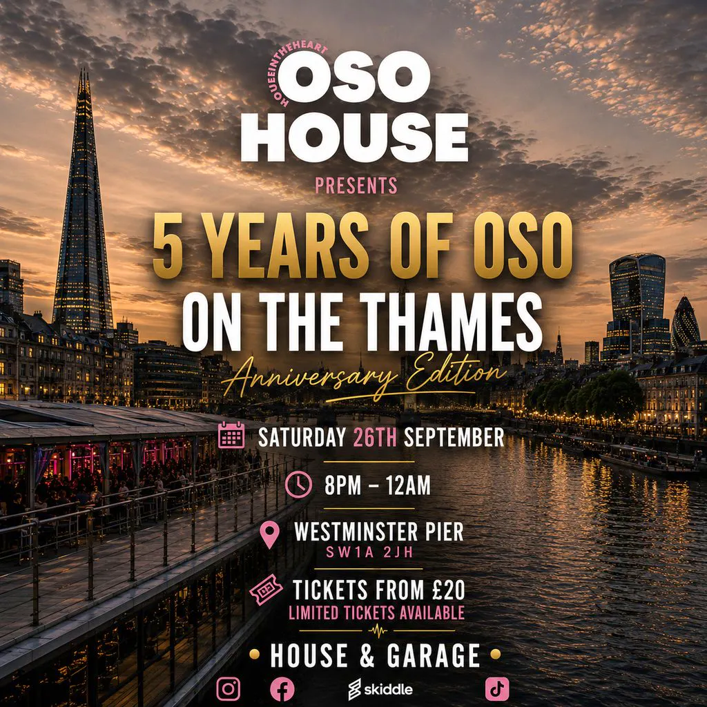 OSO House: 5 Years On The Thames at Westminster Pier