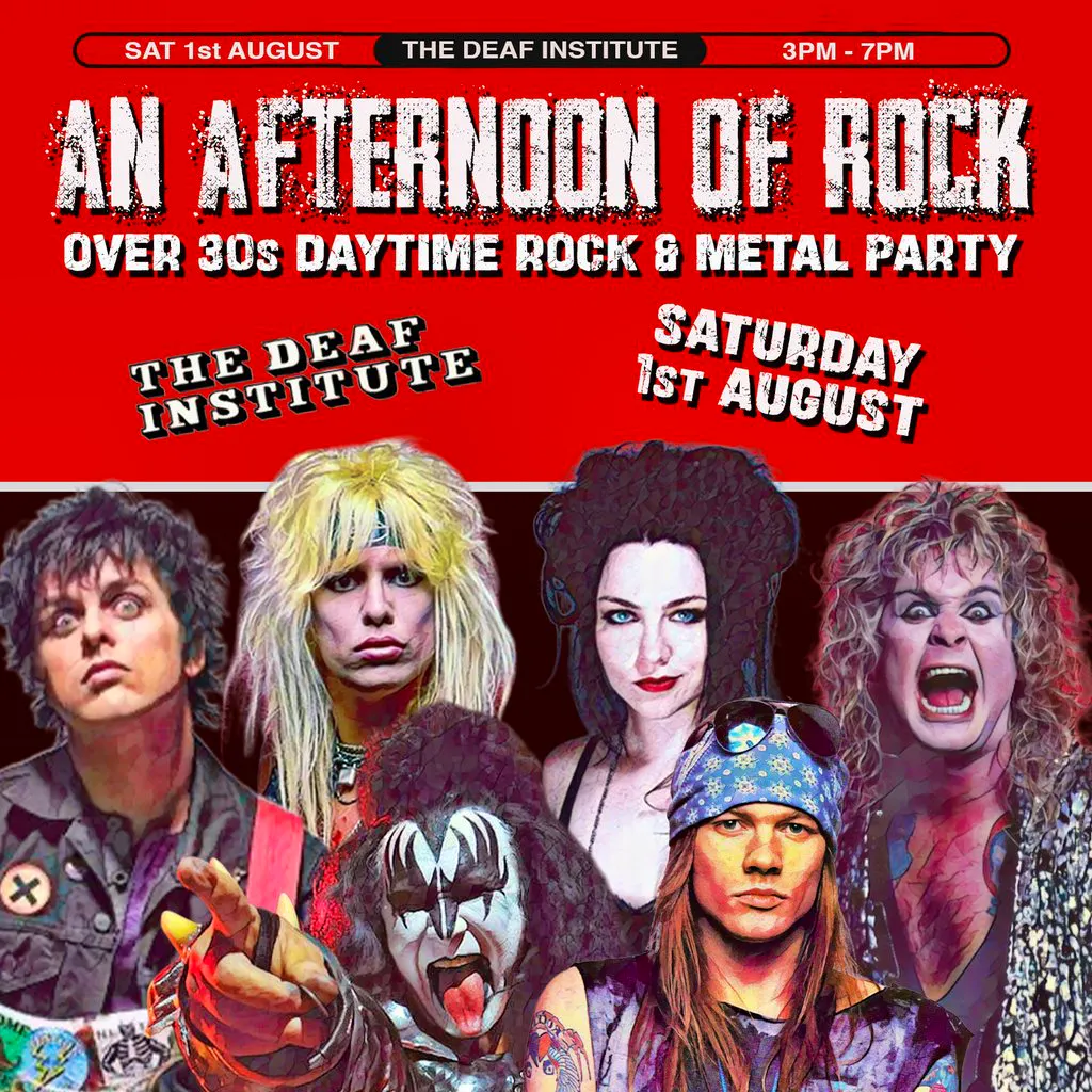 An Afternoon of Rock: MANCHESTER (Over 30s Rock/Metal) 3pm-7pm at The Deaf Institute