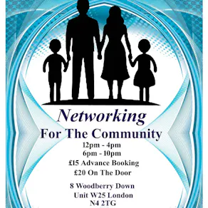 Networking for the community. 12pm - 4pm