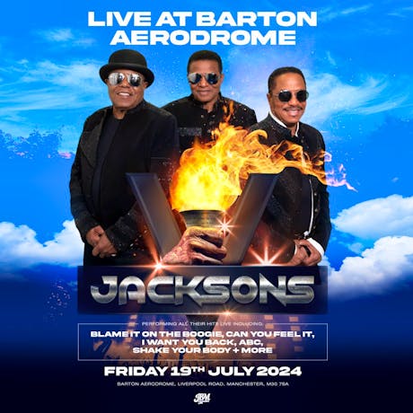 The Jacksons LIVE at Barton Aerodrome at Barton Aerodrome
