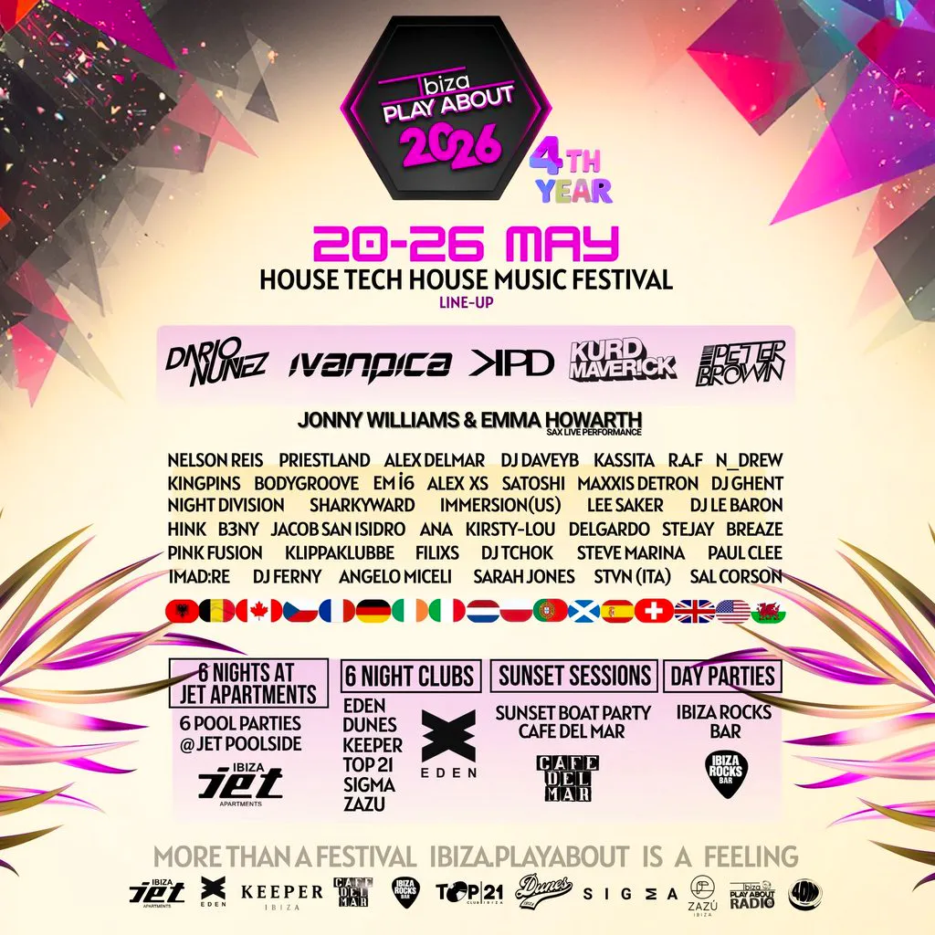Ibiza.PlayAbout 2026 House Music Festival at Ibiza Jet Apartments