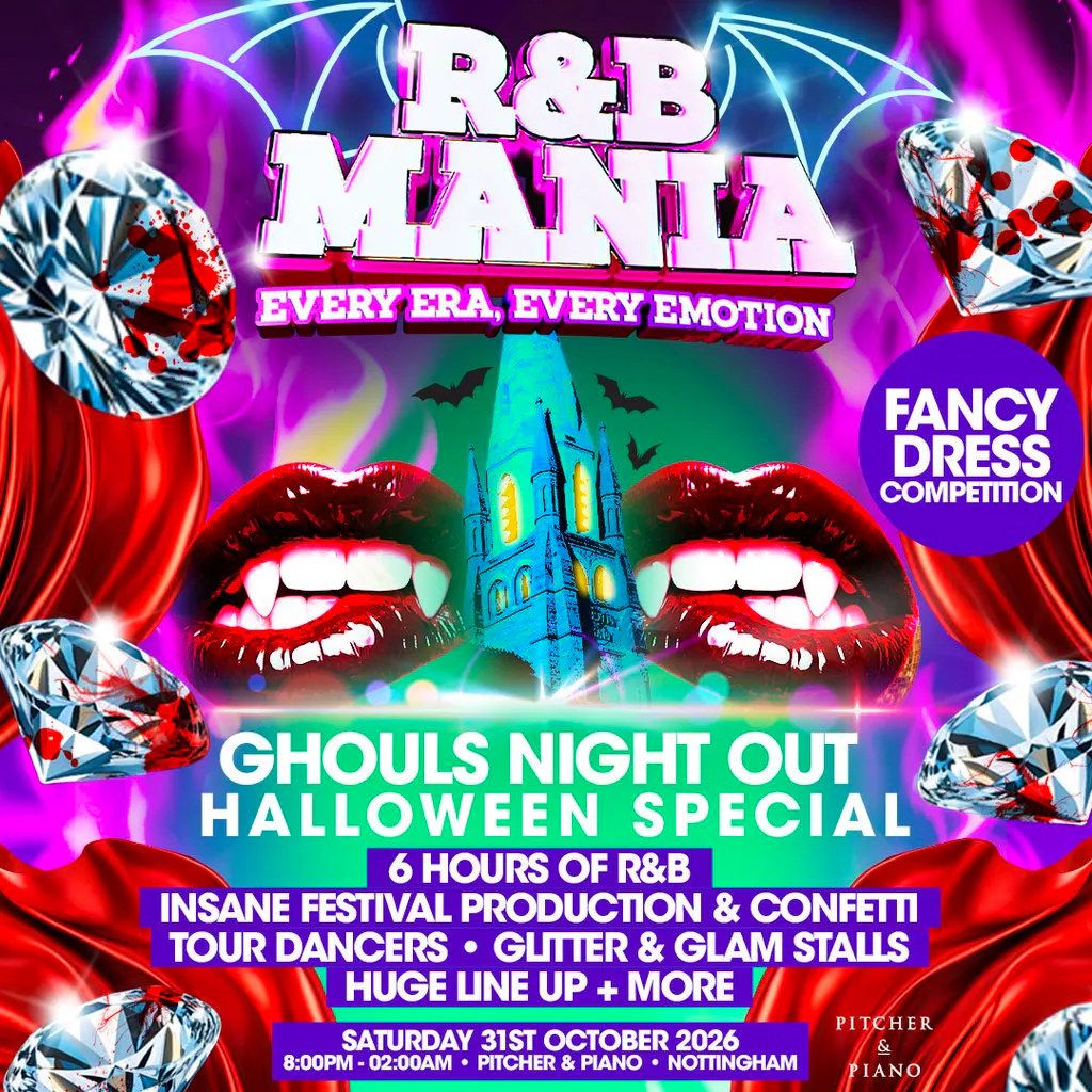 RNB MANIA| Nottingham's Halloween R&B Party! at Pitcher And Piano Nottingham