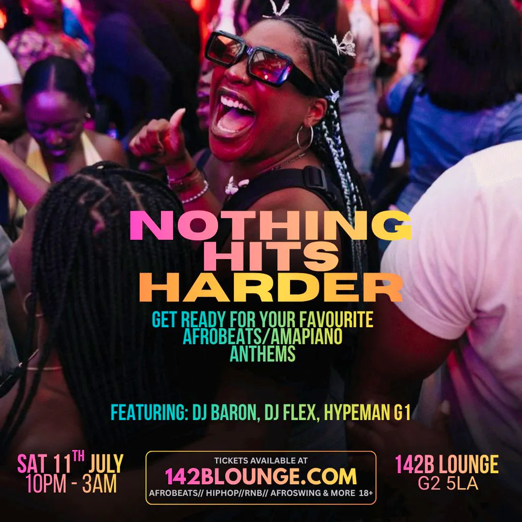 Nothing Hits Harder at 142B Lounge Glasgow