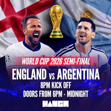 England v Argentina| World Cup 2026 poster at Hangr Warehouse