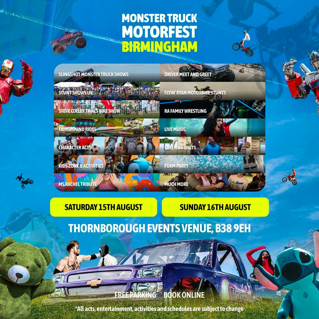 Monster Truck Motorfest Birmingham at Thornborough Events