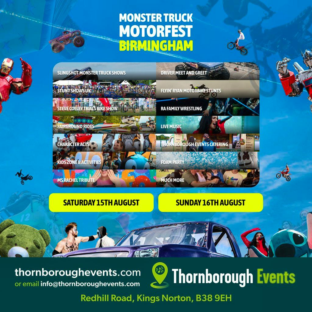 Monster Truck Motorfest Birmingham at Thornborough Events