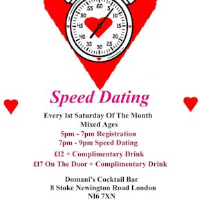 Speed Dating. Mixed Ages. Saturdays