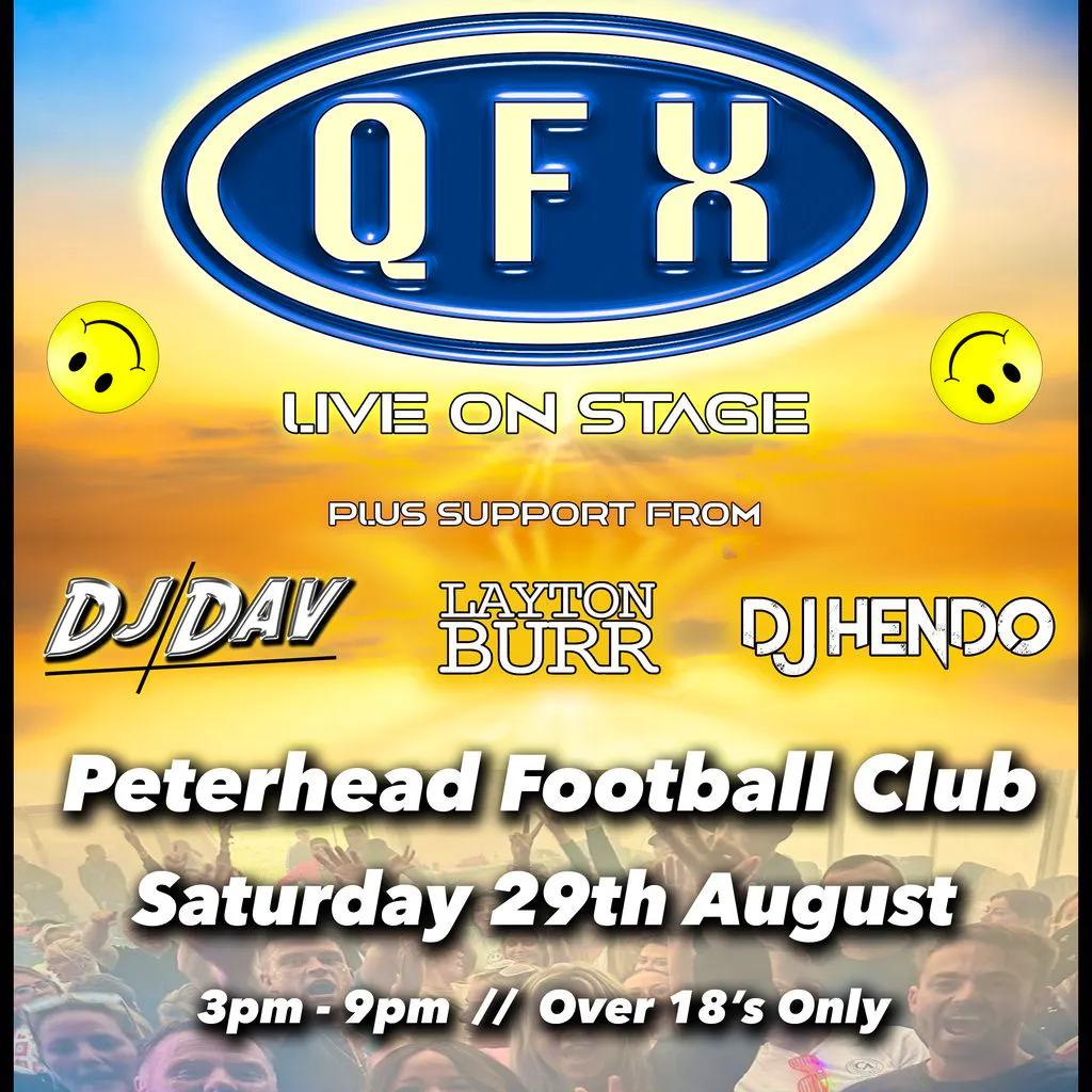 QFX Live at Peterhead Football Club