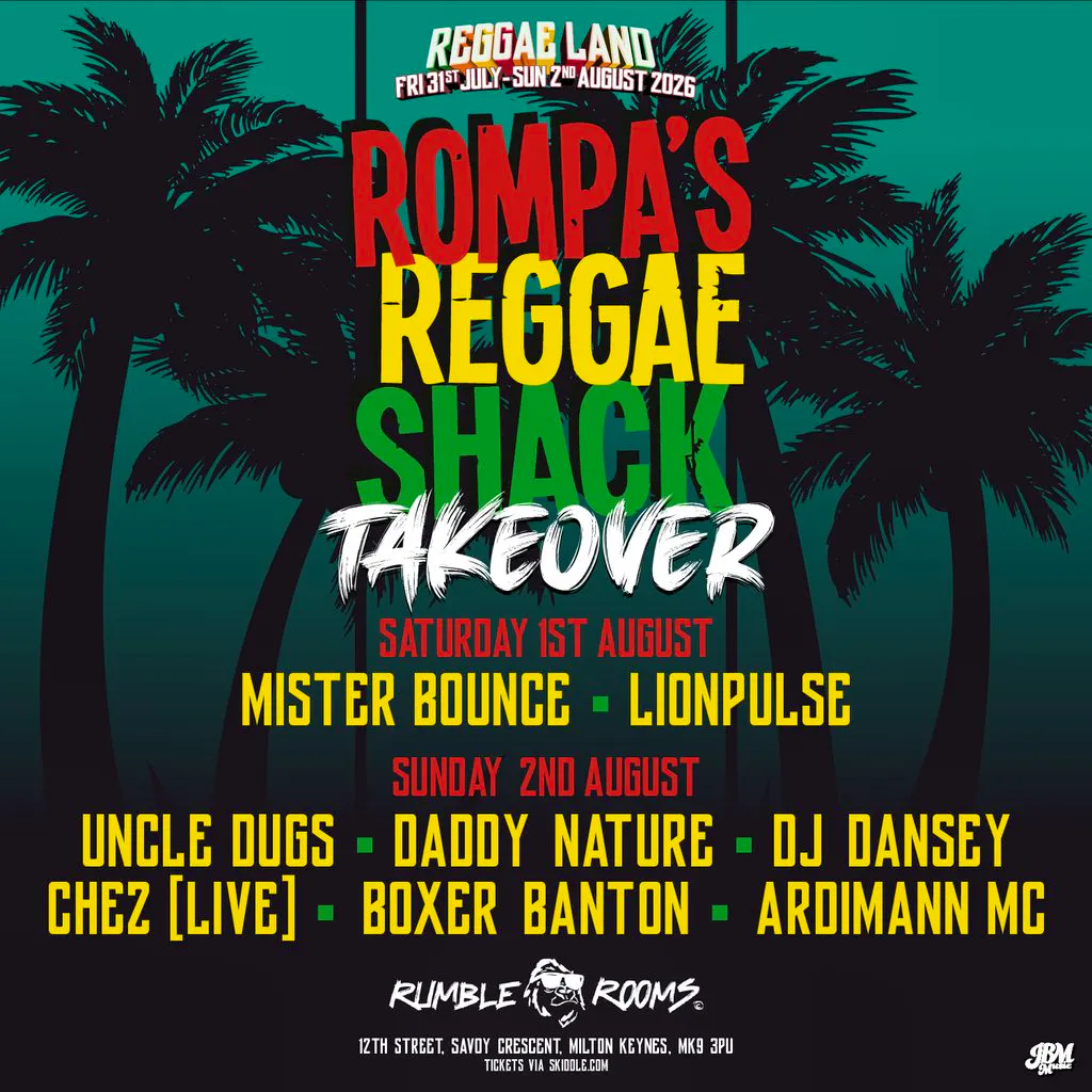 Reggae Land Official After Party at Rumble Rooms - Saturday at Rumble Rooms