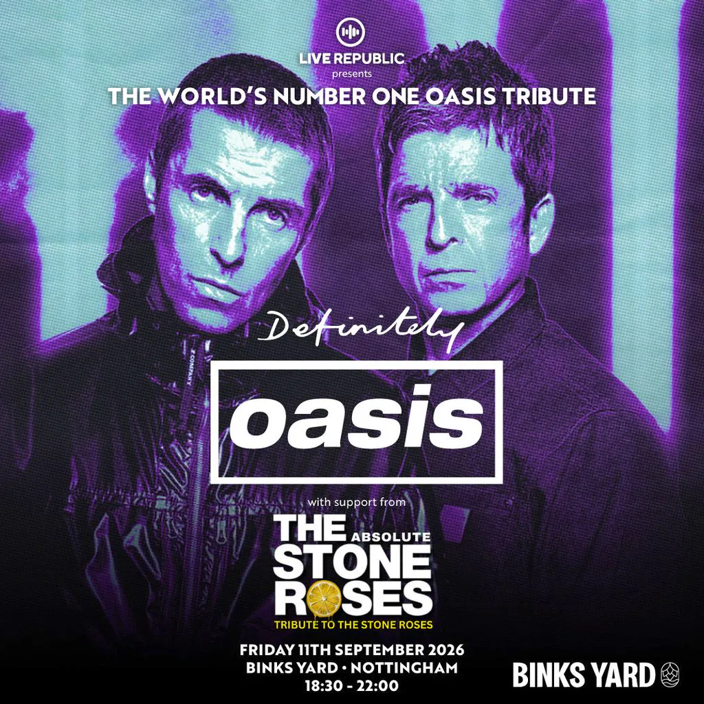 Definitely Oasis | Binks Yard, Nottingham at Binks Yard