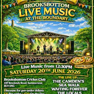 Brooksbottom Live Music at The Boundary at Brooksbottom Cricket Club