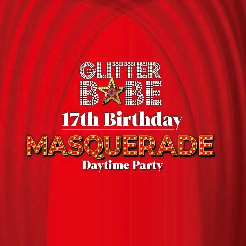 Glitterbabe 17th birthday masquerade daytime party at Club Den