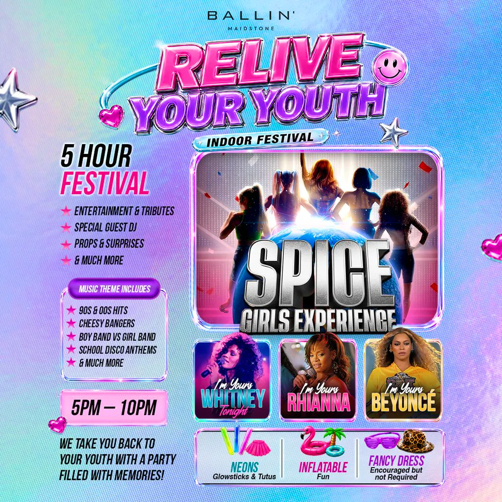 Relive Your Youth - Indoor Festival at BALLIN' Maidstone