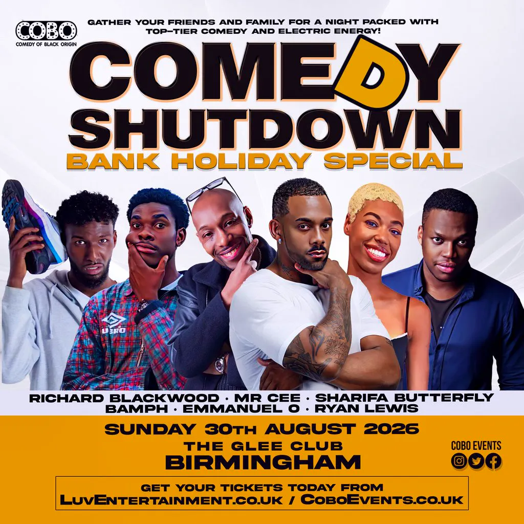 COBO  Comedy Shutdown Bank Holiday Special - Birmingham at The Glee Club Birmingham, England