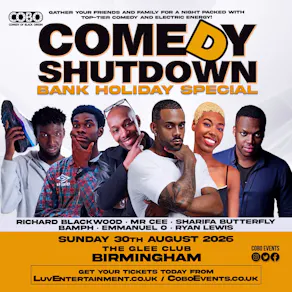 COBO Comedy Shutdown Bank Holiday Special - Birmingham
