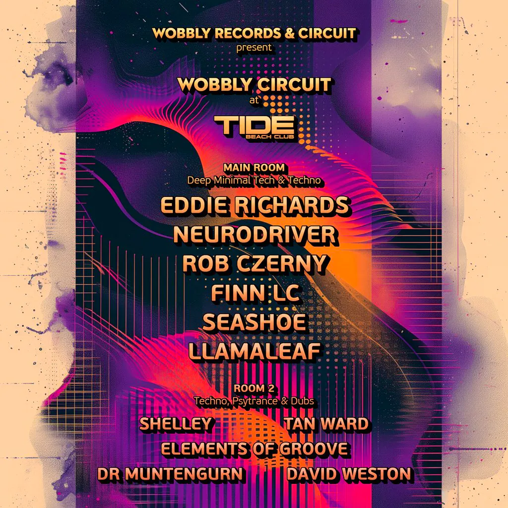 Wobbly Records and Circuit Present Eddie Richards & Neurodriver at Tide Night Club