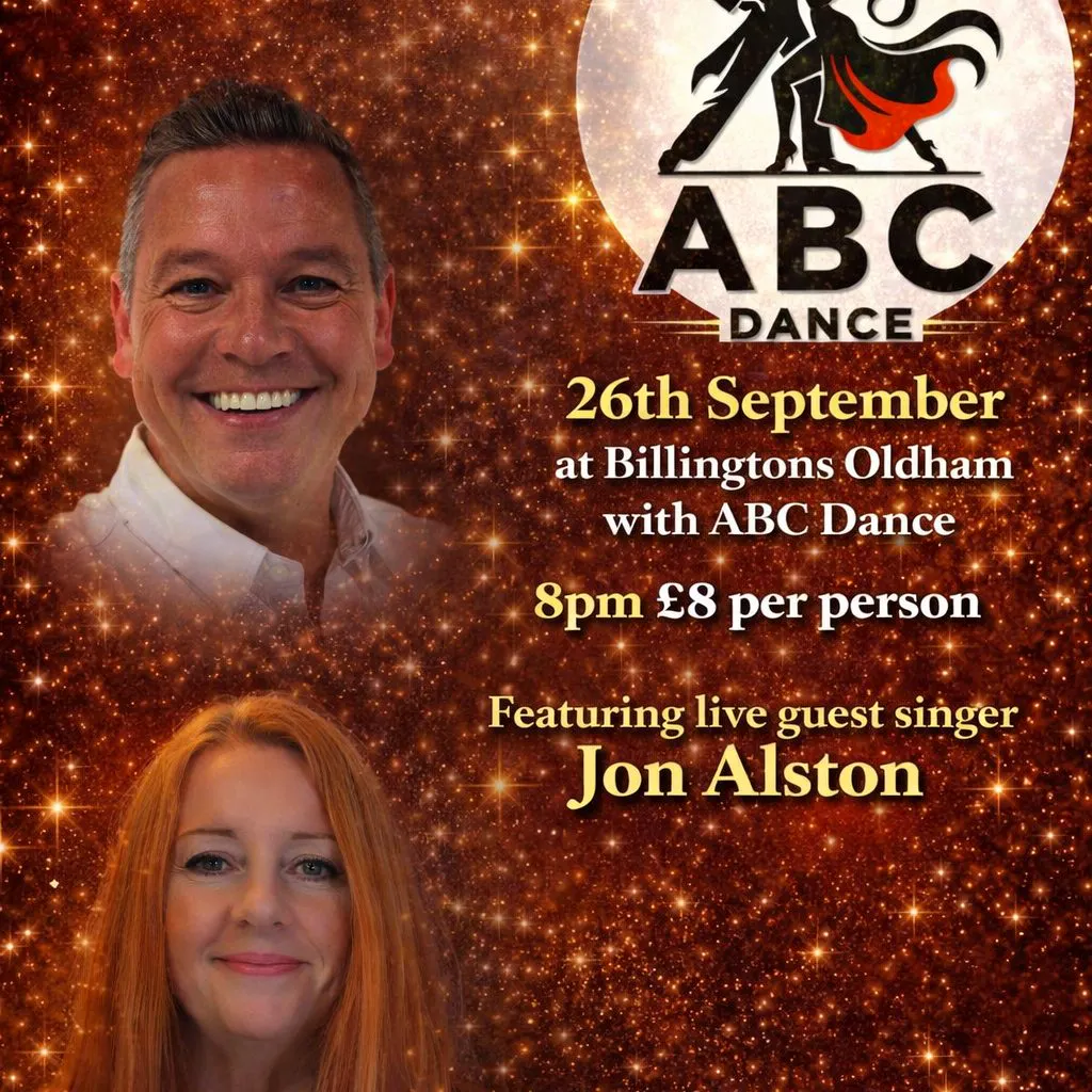September Social Dance including Live Vocals from Jon Alston at Billingtons Oldham
